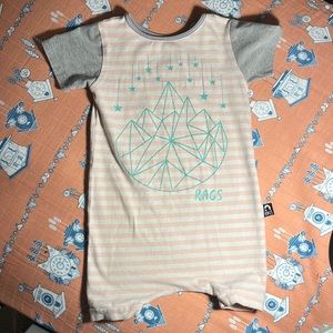 Rags 18-24 Month pink Stripped Romper